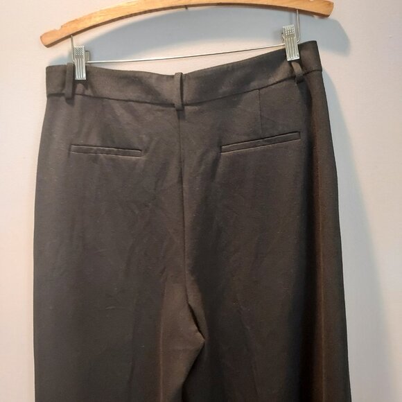 Theory High Waisted Wide Leg Black Pants Size 12 - Picture 10 of 14